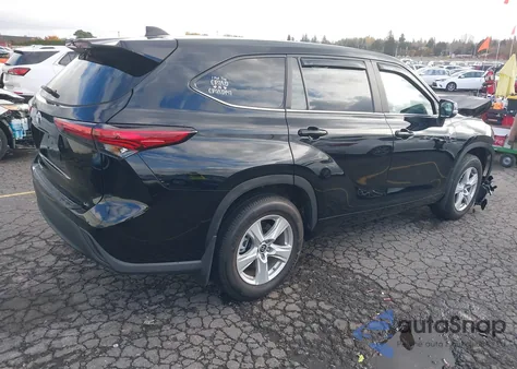 2023 Toyota Highlander Le z USA, uszkodzony, nr VIN 5TDKDRAH4PS514026